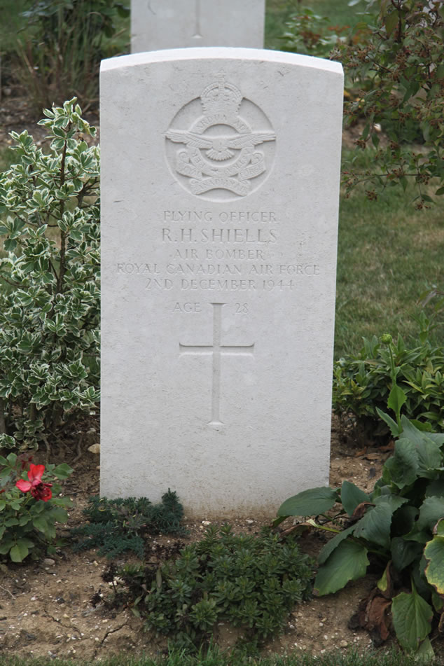 shiells headstone image provided by the war graves commission