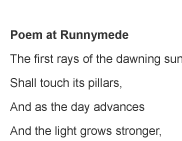 Scott poem at runnymede