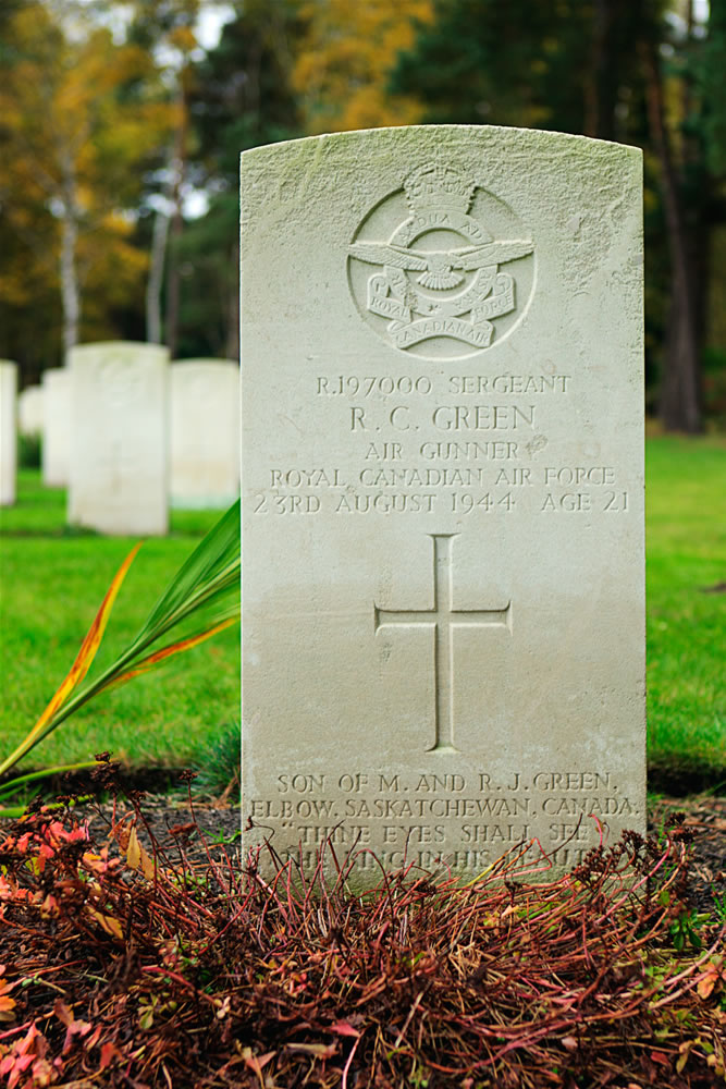 Headstone for SGt Green