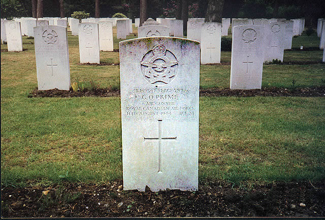 Gordon Oswald Prime Grave Marker Brookwood Military  Cemetery, UK