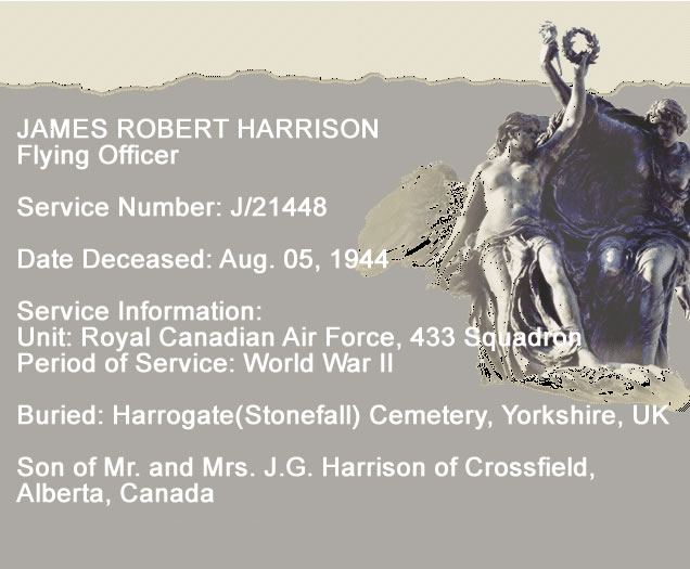 last post James Robert Harrison 433 sqdn rcaf