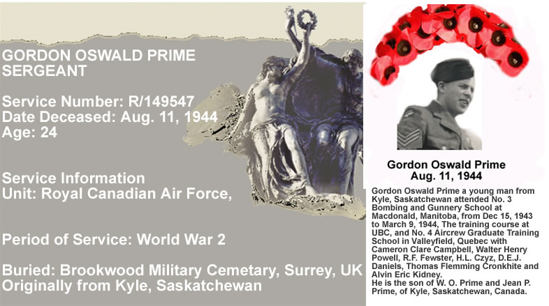 Last Post Gordon Oswald Prime RCAF WW2