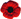 small red poppy in memoriam